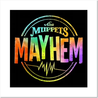 the muppet mayhem logo Posters and Art